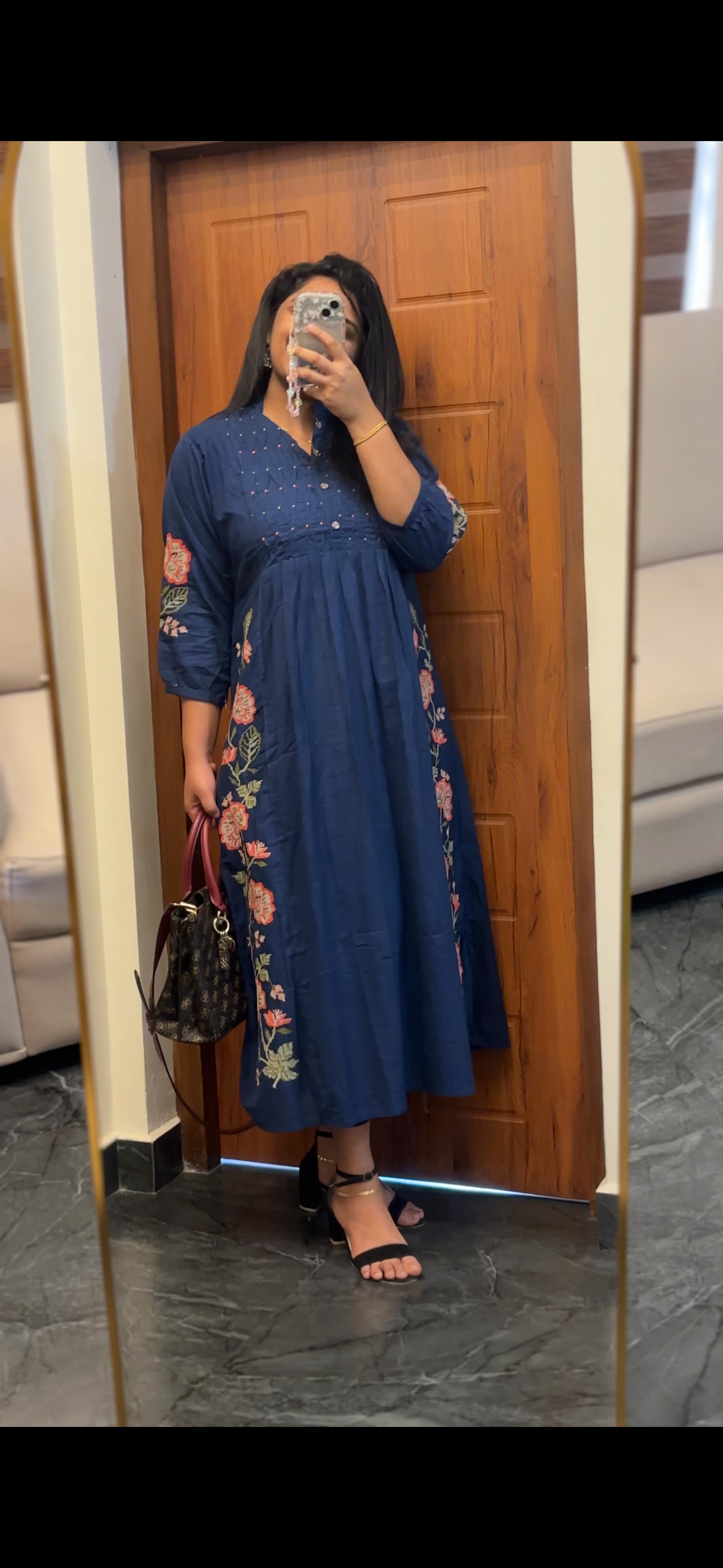 Mul Chanderi Kurta