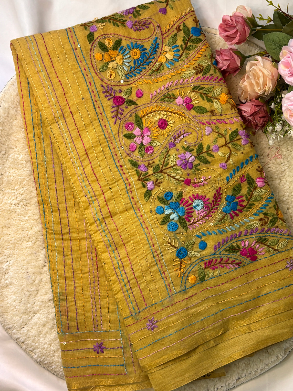 Premium Handmade Bullion Saree