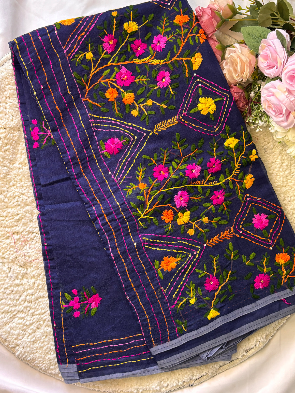 Bullion Parshi saree