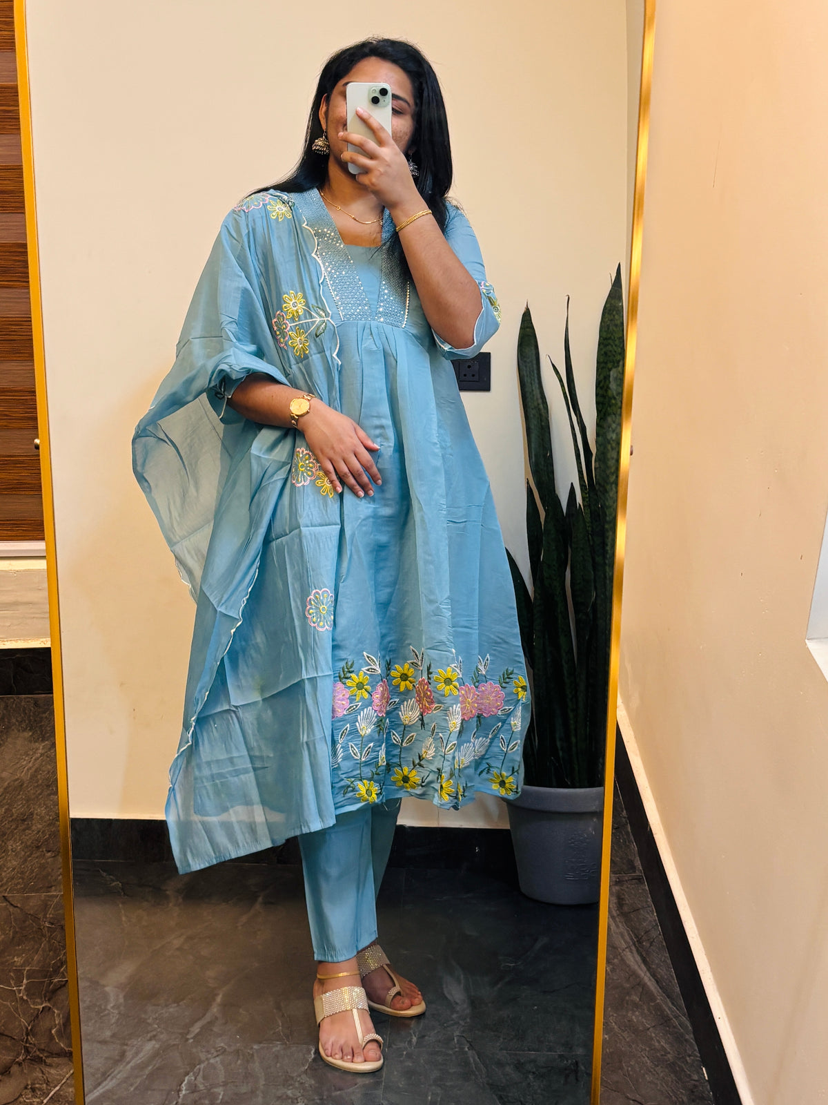Premium Chanderi salwar set